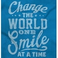 thumbnail image 2 of Change the World One Smile at a Time Hoodie Sweatshirt Women Brisco Brands 4X, 2 of 6