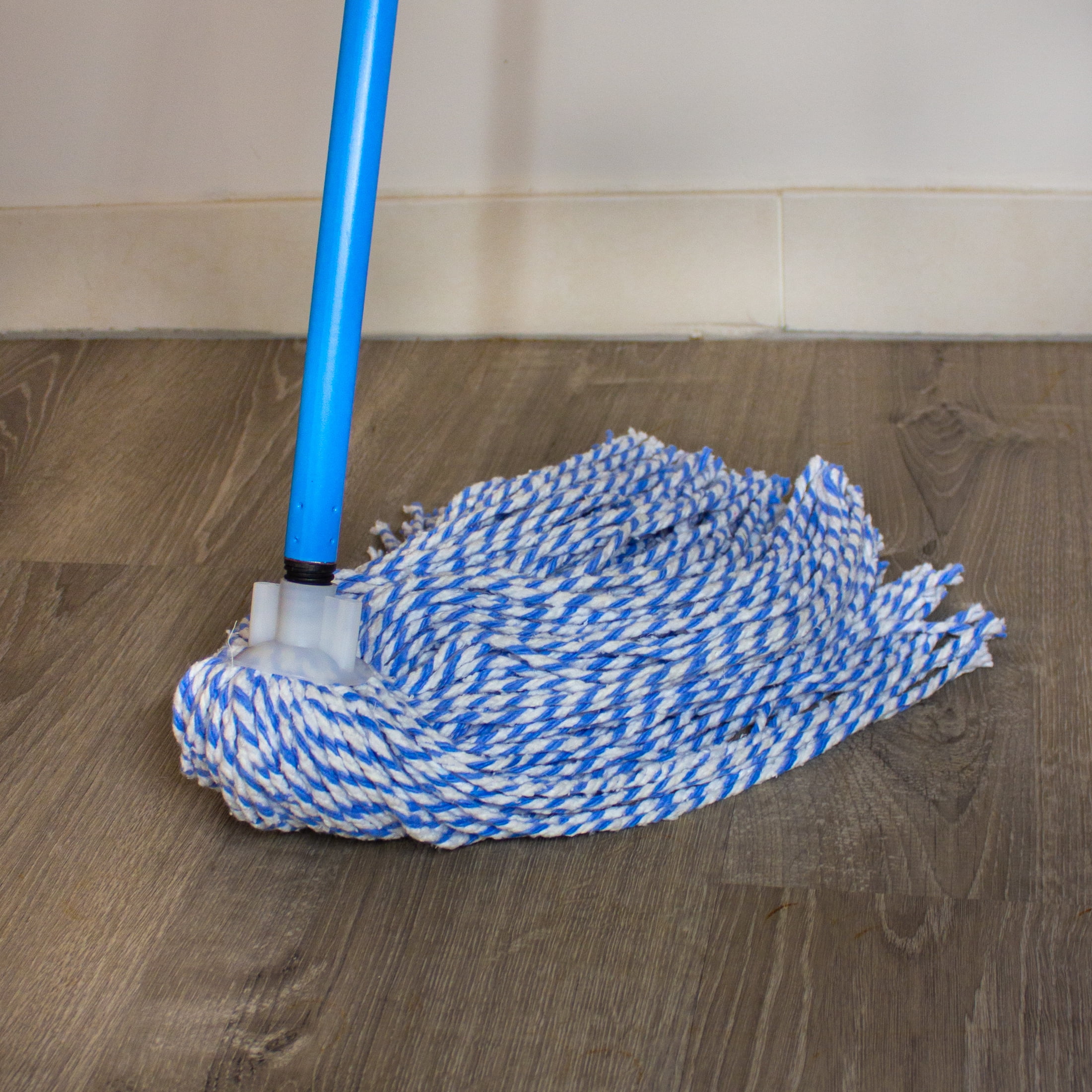 Soley XX Large Tri-Fiber String Mop Head, Polyester Rayon & Acetate, Blue & White