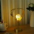 thumbnail image 4 of SDNall Winding Iron Decorative Lamp Battery Powered Table Lamp with Warm Led Light for Bedroom Bedside Small Desk Home Decor, 4 of 6