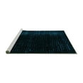 thumbnail image 2 of Ahgly Company Machine Washable Indoor Rectangle Abstract Turquoise Blue Modern Area Rugs, 5' x 8', 2 of 4