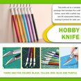 thumbnail image 3 of czcpp-30Pcs Exacto Knife with Extra High Carbon Steel Blades, Precision Hobby Knife with Aluminum Body, Utility Knife Kit Craft Knife Set for Scrapbooking Trimming Carving Stencil, 3 of 4