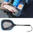thumbnail image 2 of de Malla de Pesca Red de Aterrizaje de Pesca de Peces Agua Salada Agarre Antideslizante Poste Telescópico Duradero Red de Pesca Plegable para Tr 2 Secciones Azul Sunnimix Red de malla de pesca, 2 of 8