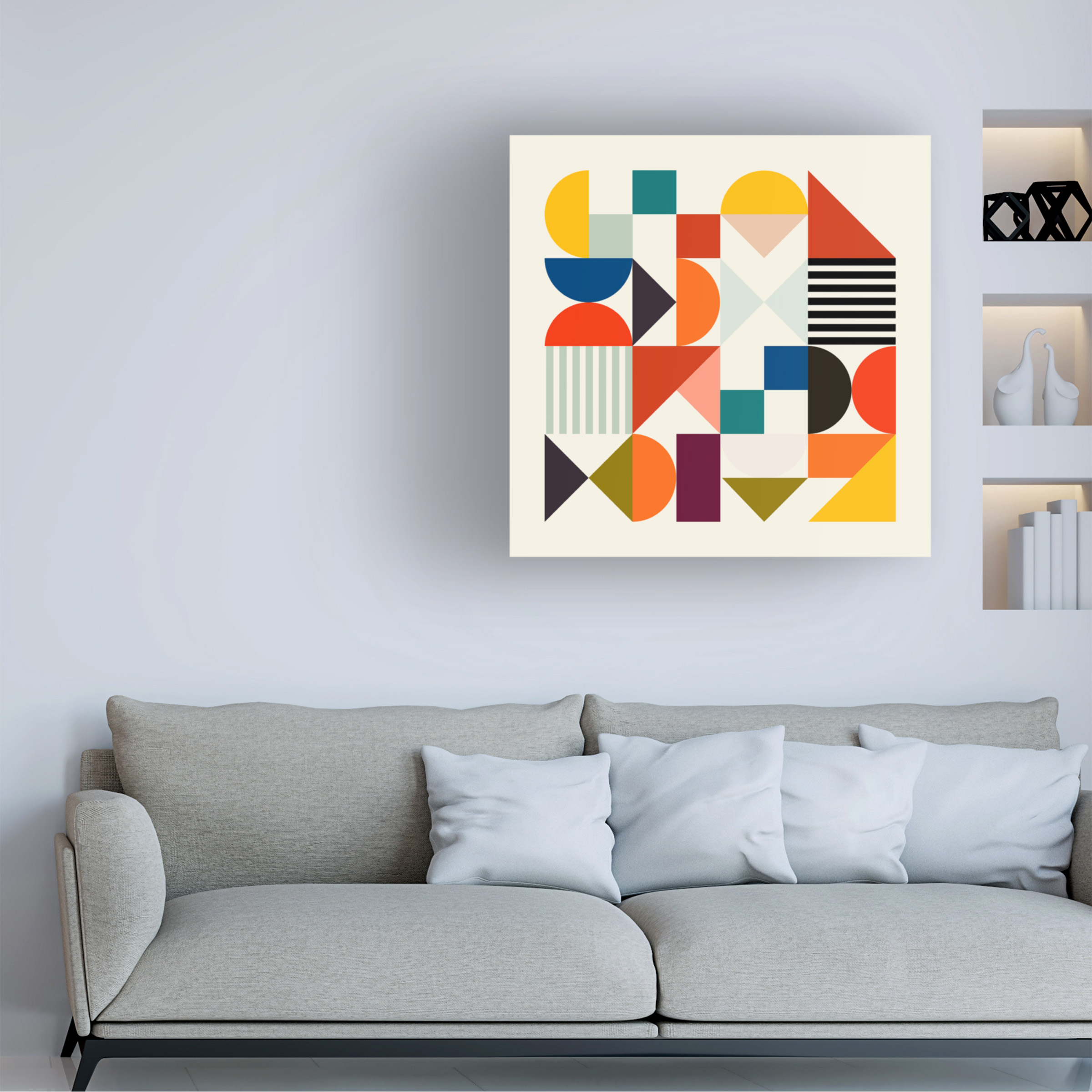 Ana Rut Bre 'Shapes Minimal' Canvas Art