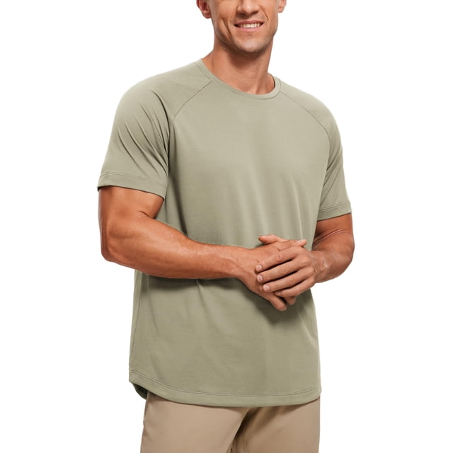 Camiseta CRZ YOGA ligera de manga corta para hombre verde S