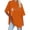 Orange, variant on WREESH Casual Graphic Crew Neck T-Shirts Women's Loose Short Sleeve Oversized Tops Orange