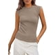 thumbnail image 1 of Remera PRETTYGARDEN 2025 de Canalé con Mangas Cortas Ajustada, 1 of 8