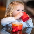 thumbnail image 3 of eZtotZ Made in USA Tough to Tip Learning Cup for Toddler Independent Drinking - BPA Free (Grey, 2 Pack), 3 of 3
