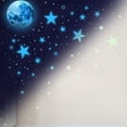 thumbnail image 1 of 1449 pieces glowing stars self-adhesive glowing star wall stickers, star wall tattoo children's room, 1 of 5
