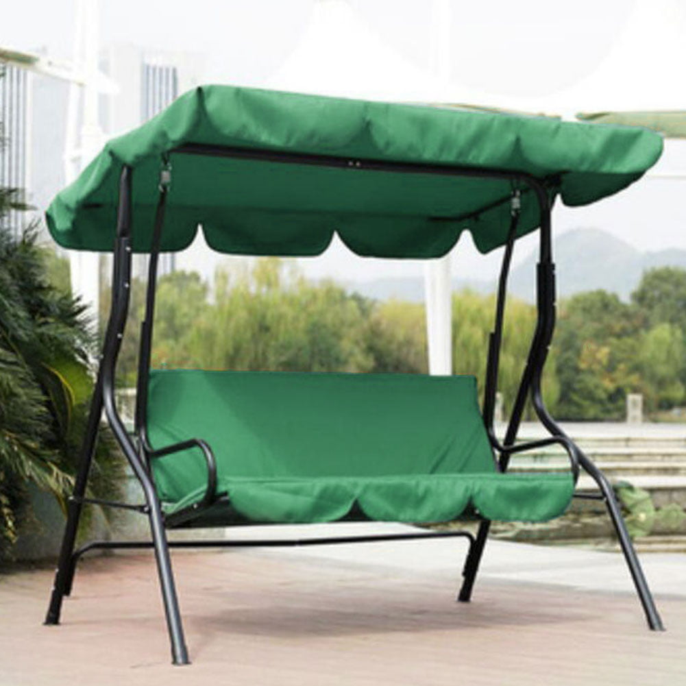 Swing Seat Cover 3 Seaters Patio Swing Cushion Cover Replacement Porch Swing Top Cover Chair Cover for Garden Outdoor Swing Hammock 150x150x10cm