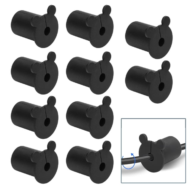 10Pcs Starlink Cable Wall Grommet Cable Routing Kit for 1 Inch Wall Hole, 25.4mm Silicon Ethernet Cable Bushing Wall Penetration Grommet for Starlink Ethernet Cable Accessories