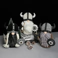 thumbnail image 1 of Muñeco de peluche de gnomo sin rostro, caballero, enano, vikingo, gladiador, figura decorativa para mesa, 1 of 7