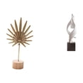 thumbnail image 1 of Escultura de hojas,Estatua de hoja de metal Escultura de hoja Decoración del hogar,Estatua de arte abstracto,Estatua de arte abstracto Escultura de resina moderna,Colección creativa de, 1 of 8