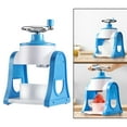 thumbnail image 3 of jifeng Ice Snow Cone Maker Ice Shaver Hand Crank Shaved Ice Maker Household Ice Breaker Blue, 3 of 8
