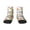 1 Black, variant on Gnome and Surfing Pattern Quarter Crew Socks,Toe Seamed Ankle Socks,Cotton Cushioned Breathable Athletic Crew Sports Socks