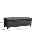 thumbnail image 2 of Heidi Fabric Grey Storage Ottoman, 2 of 7