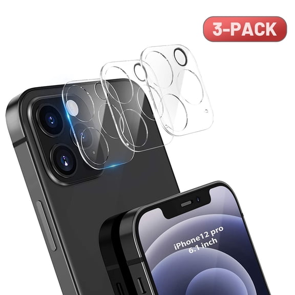 Dteck [3 Pack] for Apple iPhone 12 Pro Max 6.7-inch Camera Lens Protector Anti-fingerprint Anti-Scratch Tempered Glass Ultra Slim HD Clear Protective (Transparent)