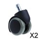 thumbnail image 1 of Rueda universal para silla de oficina,Ruedas para silla de oficina de 2 pulgadas,Reemplazo de ruedas de silla de oficina,Rueda universal de caucho PU nailon,Rueda de rodillos,Rueda de 2 piezas, 1 of 8