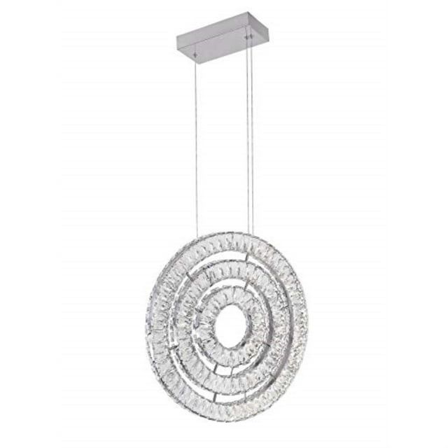 CWI Lighting Lustre DEL Celina avec Fini Chrome