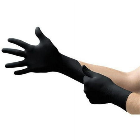 Black Dragon® Powder-Free Latex Examination Gloves, Black, Large BD1003PF