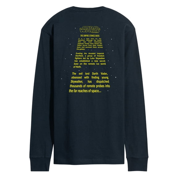 Star Wars - Empire Strikes Back Crawl - Men's Long Sleeve Tee