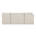 thumbnail image 5 of Moe's Home Collection Fable Slipcover Dining Banquette L-Shape Beige 96In, 5 of 10