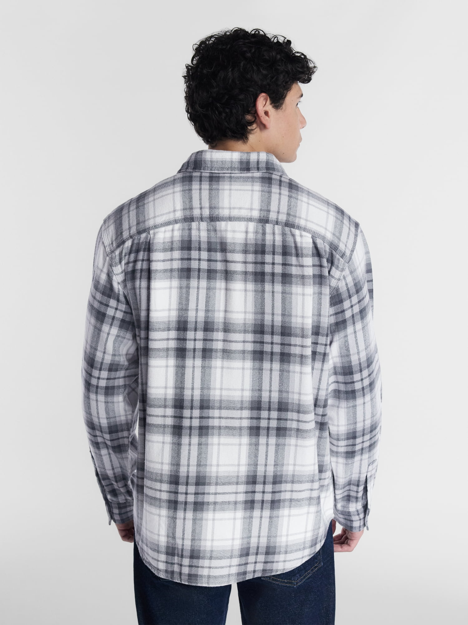 Brahma Men's Work Flannel Shirt with Long Sleeves, Sizes S-3XL