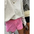 thumbnail image 4 of Caoirhny Women's Summer Casual Pajama Shorts Elastic Band Loose Fit Button Striped Lounge Shorts, 4 of 7