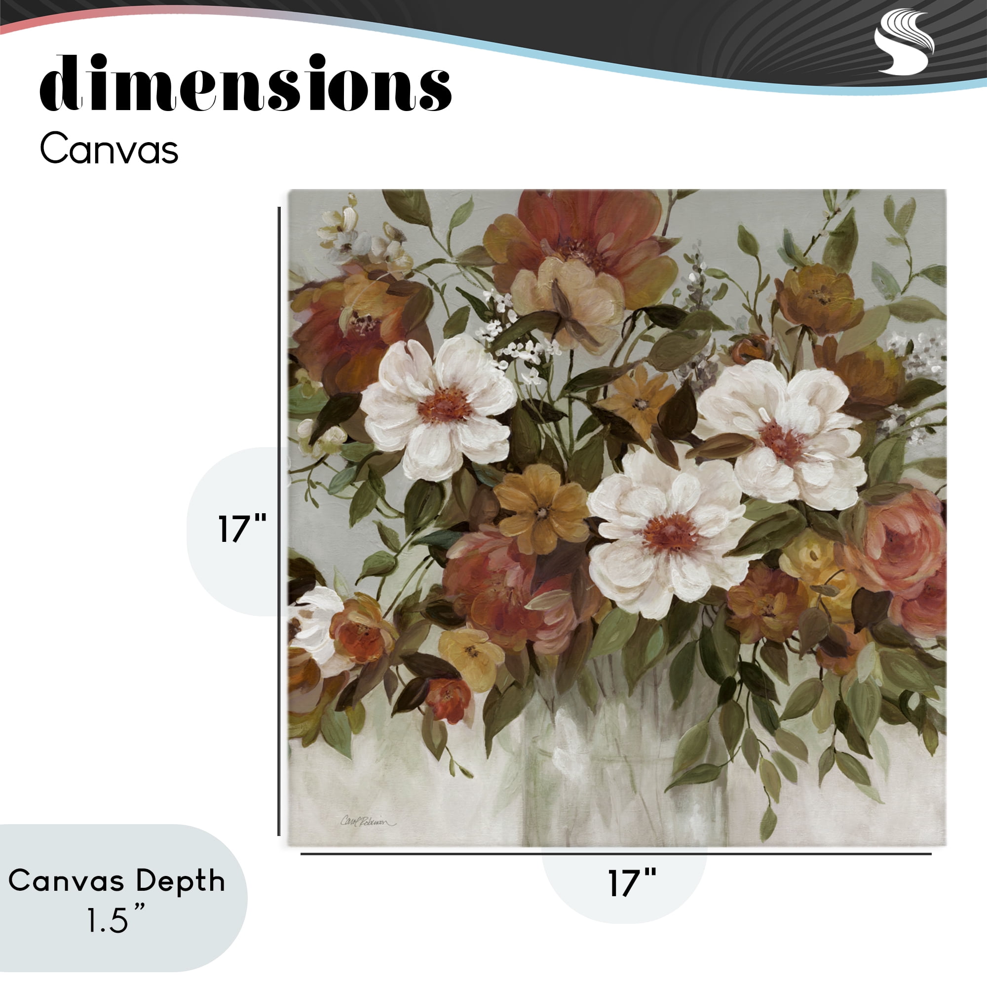 Stupell Industries Muted Vibe Bouquet Canvas Wall Art, design by Carol Robinson