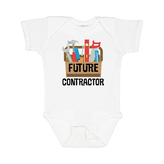 Inktastic Construction Future Contractor Boys or Girls Baby Bodysuit
