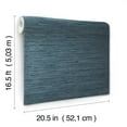 thumbnail image 6 of RoomMates Faux Grasscloth Blue Peel and Stick Wallpaper, 20.5 in wide x 18 ft, 6 of 9