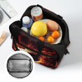 thumbnail image 6 of HUIACONG Flames Football Durable Insulated Lunch Bag for Picnic Hiking, Practical Detachable Strap Insulated Lunch Tote, 6 of 10