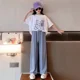 thumbnail image 4 of Ropa deportiva de verano para niños, conjunto de dos piezas, camiseta de manga corta y pantalones, informal, nuevo estilo, 2024, 4 of 5