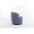 thumbnail image 5 of Swivel Barrel Chair, Accent Armchair with Padded Round Back & Seat Cushion, Teddy Fabric Upholstered Single Sofa Chair Club Chairs, for Nursery, Bedroom, Office, 5 of 7