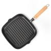 Cast Iron 9.1 Inch Grill Pan Non-stick Steak Grill Pan Square Skillet Griddle Decor Supplies