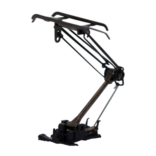 1/87 Pantógrafos de brazo accesorios de pantógrafos de la parte del arco, parte del ferrocarril negro resistente para modelo de tren, accesorios de