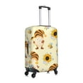 thumbnail image 3 of Easygdp Watercolor Bee Honey Honeycomb Bee Double-Sided Printed Elastic Suitcase Protective Cover,Invisible Zipper, Business Trip Luggage Cases,Washable And Resistant To Falling -Medium, 3 of 9