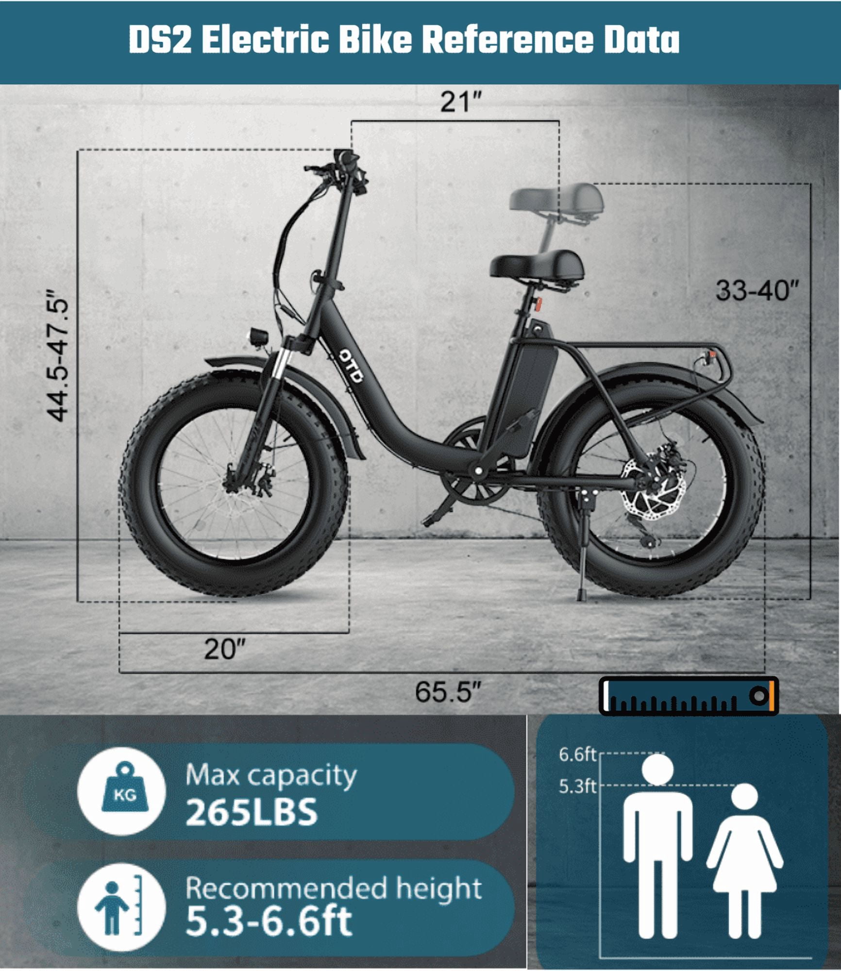 DS2 Ebike For Adults ,1000w Peak Motor,48v 13A Romoveable Battery,20mph,45 miles+ Range,20"*4.0" Fat Tire Electric Bicycle,UL 2849 certified, with a lock