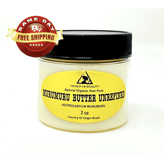 Murumuru Butter Unrefined Organic Extra Virgin Natural Raw 100% Pure 2 oz