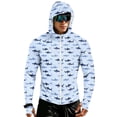thumbnail image 2 of Full-Zip Men's Lightweight Hoodie UPF 50 - Breathable Camo Long Sleeve Sun Protection Jacket with Pockets for Golf, Fishing, Hiking, 2 of 8