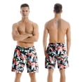 thumbnail image 4 of Genuiskids Family Swimsuits Matching Set Father and Son Floral Polka Dot Swim Trunks Bathing Suit Board Shorts, 4 of 7