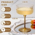 thumbnail image 2 of 24Pcs Plastic Martini Glasses Disposable, 7oz Petal Shape Detachable Coupe Glasses for Wedding Party, 2 of 9