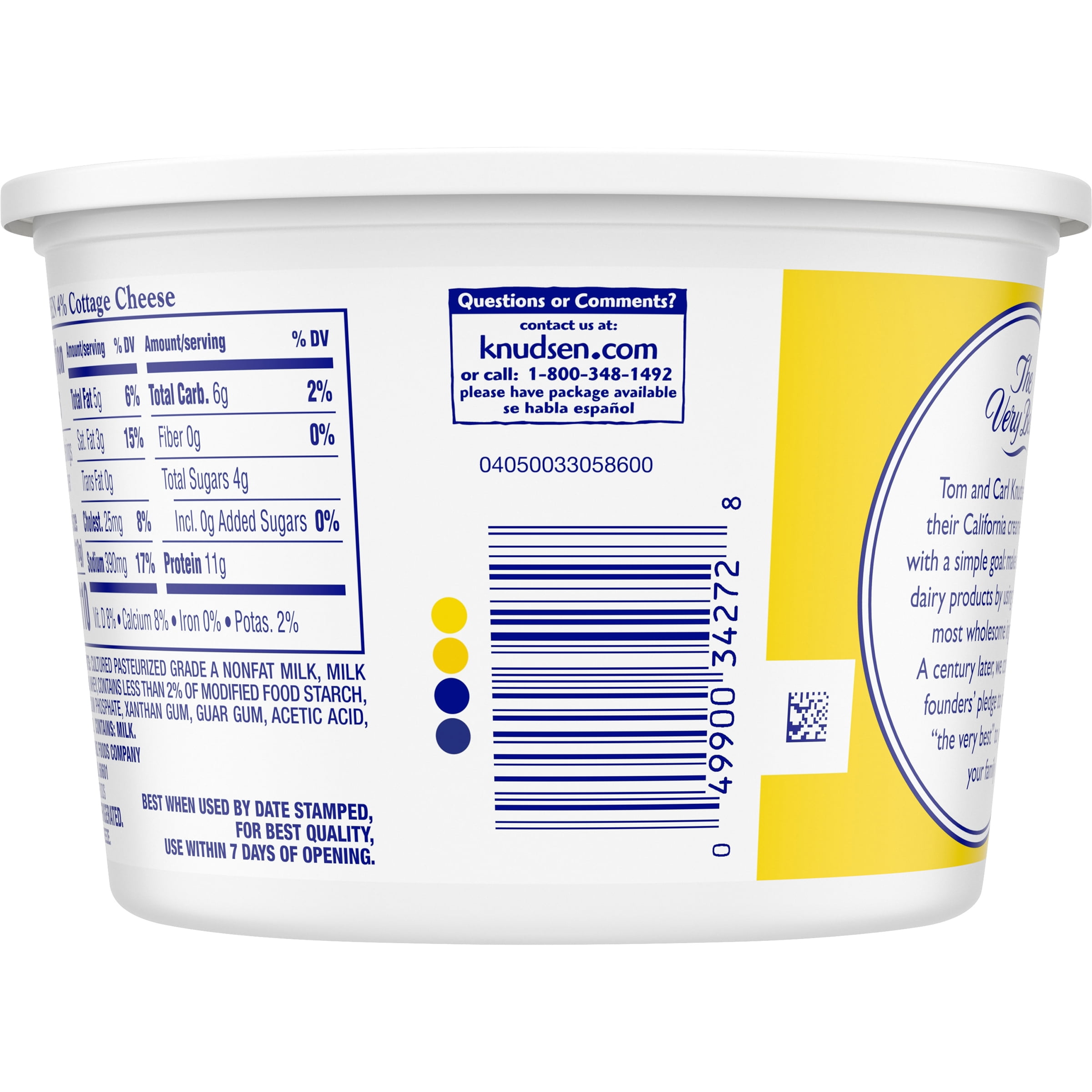 Knudsen 2 Cottage Cheese Nutrition Facts Besto Blog