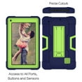 thumbnail image 4 of For RCA Voyager 7 inch Case , RCA Voyager ll 7 Mignova Heavy-Duty Drop-Proof and Shock-Resistant Rugged Hybrid Case(with Built-in Stand) , For RCA 7 inch Voyager 2016 / 2017 Tablet (Navy Blue+Green), 4 of 7