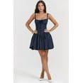 thumbnail image 3 of Eternatastic Women's Lace Mini Corset Dress Sleeveless Square Neck Bustier A-line Dresses, 3 of 7