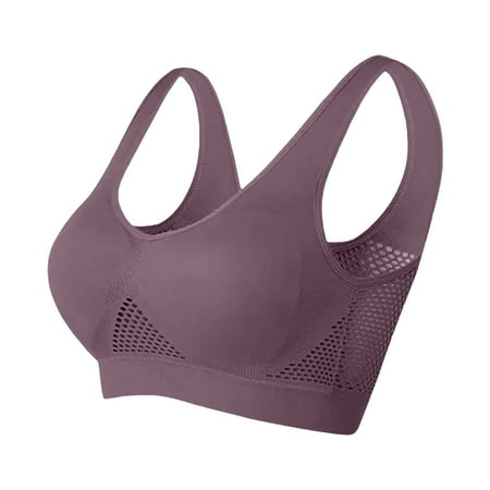 Blphud Lingerie for Women Trendy Lingerie for Women Sports Bras for Women Women Bras Plus Size Sports Breathable Bra 2024 Large Size Bra Comfortable Mesh Sports Bra for Women Brown XXXXXXL