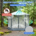 thumbnail image 2 of YYAo Canopy Shelter Tent, Large Shade Tents for Outdoor Camping,10' x 10' Outdoor Pop-Up Camping Canopy, 2 of 13