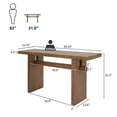 thumbnail image 4 of Farmhouse Wood Narrow Console Table, Rectangular Long Sofa Table for Entryway Hallway Living Room, 4 of 9