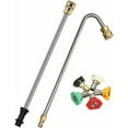 thumbnail image 1 of High-Pressure Washer Extension Wand For Hard-To-Reach Areas, Stainless Steel Universal Fit With Quick Disconnect, Gutter Cleaner Attachment For Your Cleaning Needs, 1 of 5