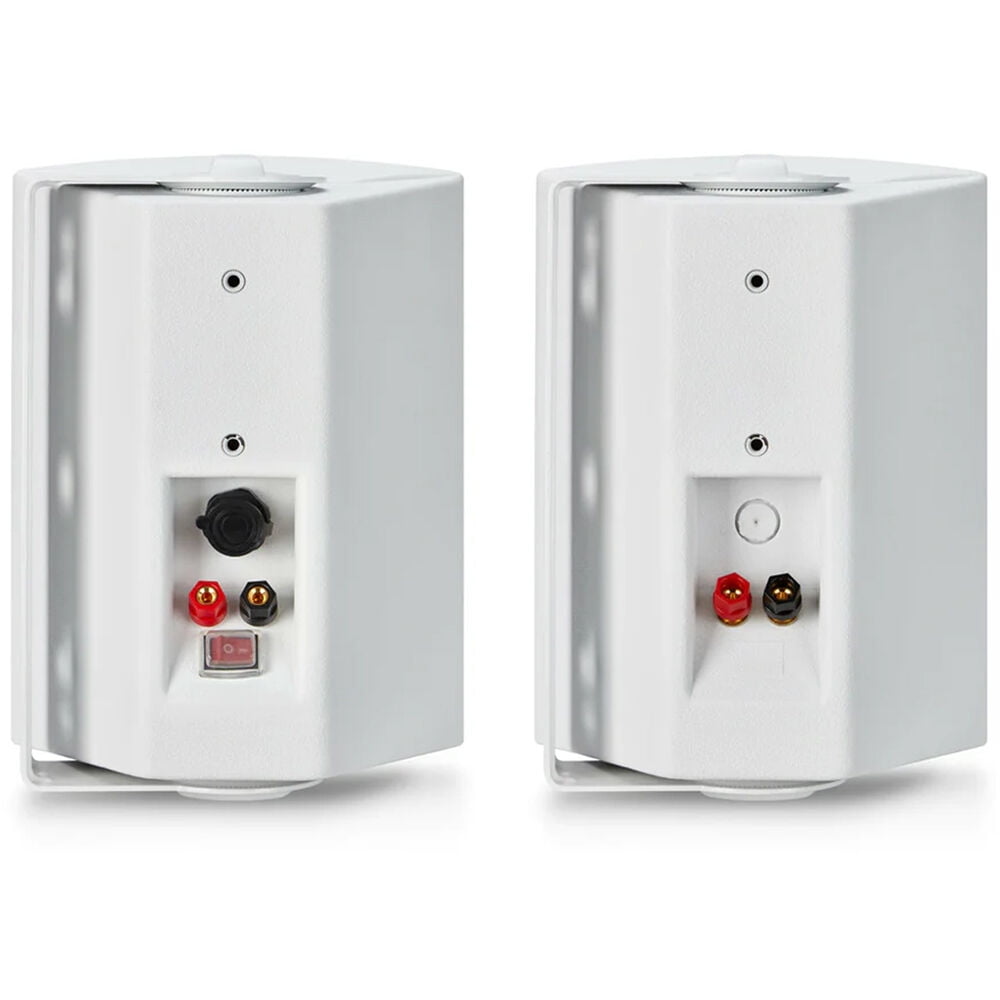 iHome IHSI-W400BT-PR-WHT Weatherproof Bluetooth 100Watt Pair of Speakers, White