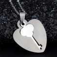 thumbnail image 3 of Del Corazón De Acero Inoxidable Colres Colgante De Corazón De Bloqueo De Para s Mujeres Salvador Amor Collares corazón, 3 of 9